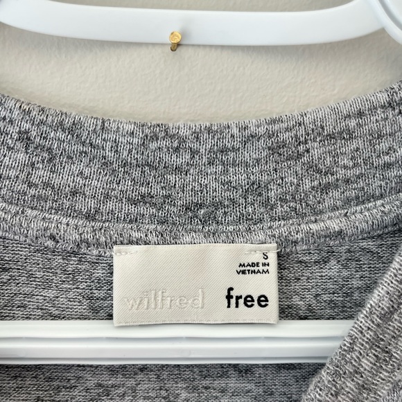 Wilfred Free Long Sleeve Tunic Dress Heather Grey - Picture 3 of 4